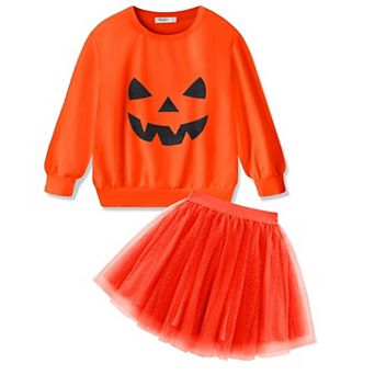 Arshiner Toddler Girls 2 pc Long Sleeve Sweatshirt Glitter Tulle Tutu Skirt Outfit Set