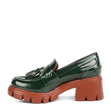 London Rag Jonah Women's Platform Loafers With Tassel Detail