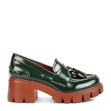 London Rag Jonah Women's Platform Loafers With Tassel Detail