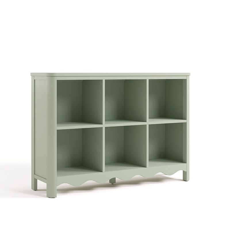 Storkcraft Casablanca 6-Cube Organizer Bookcase, Green