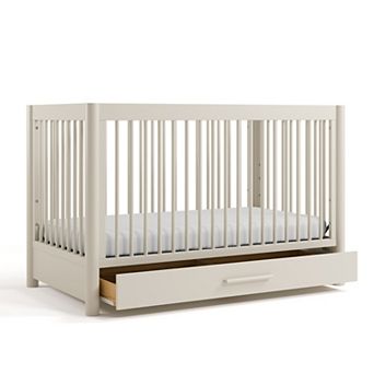 Storkcraft Malta 5-in-1 Convertible Crib with Drawer & Toddler Guardrail