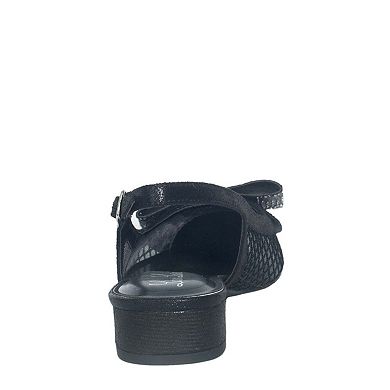 Embellished Slingback Low Heel