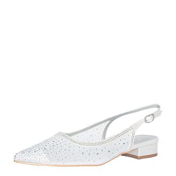 Embellished Slingback Low Heel