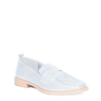 Rhinestone & Leopard Print Loafer