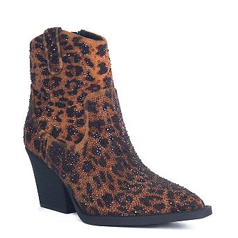 Rhinestone Western Ankle Boot