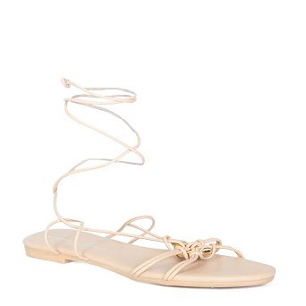 Metallic Gladiator Sandals for Women