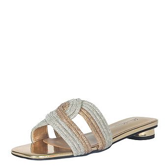 Becca Black Rhinestone Slide