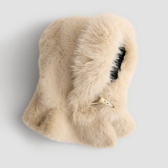 Women's Busbee Style Faux Fur Balaclava Hat