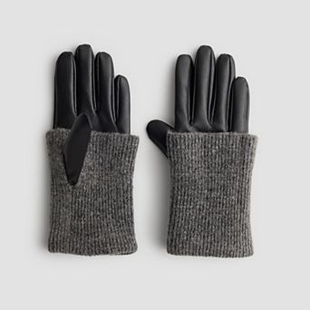 Women's Busbee Style Rib Knit Fold-Over Gloves