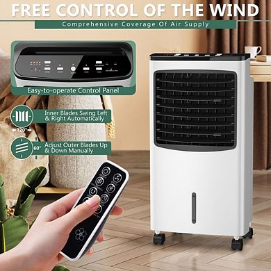 Portable Evaporative Cooler 3 In 1 Indoor Air Conditioner Fan For Home