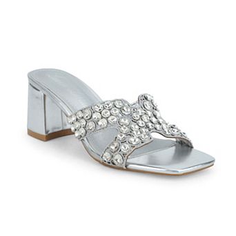 Open-Toe Slip-On Heel