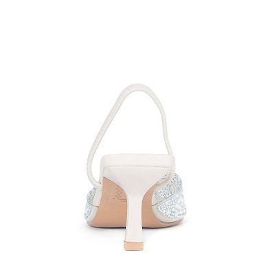 Pointed-Toe Low Heel Slingback