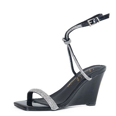 High Glam Open-Toe Wedge Heel