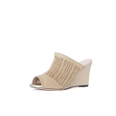 Rhinestone Stretch Wedge