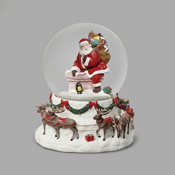 Roman Musical Santa on Chimney Dome Table Decor