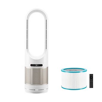 VEVOR Tower Fan Bladeless, 16.4ft/s Velocity Floor Fan that Blows Cold Air