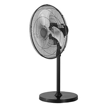 VEVOR Industrial Pedestal Fan, 18 Inch 90-Degree Oscillating Fan, Black