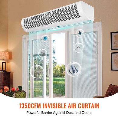 VEVOR 42" Commercial Indoor Air Curtain Super Power 2 Speeds 1350CFM