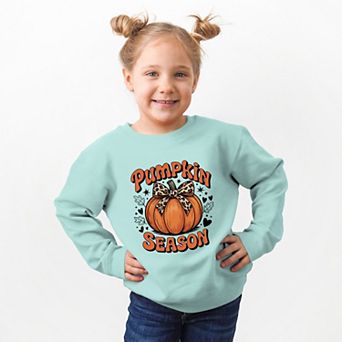 Coquette Pumpkin Season Leopard - Toddler Graphic Sweatshirt