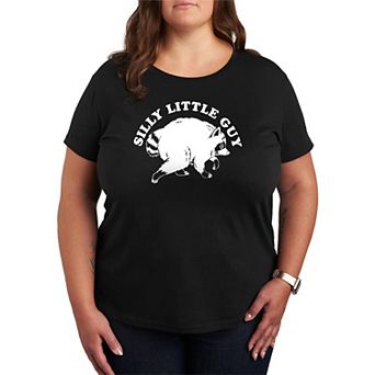 Plus Size "Silly Little Guy" Jimothy the Raccoon Graphic Tee