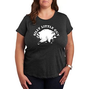 Plus Size "Silly Little Guy" Jimothy the Raccoon Graphic Tee