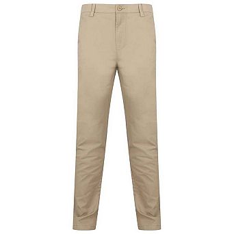 Henbury Mens Stretch Flex Waistband Chino Trousers