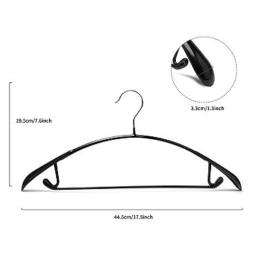 Non Slip PVC Coated Wide Shoulder Hangers for Sweaters Coats Suits