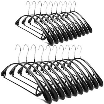 Non Slip PVC Coated Wide Shoulder Hangers for Sweaters Coats Suits