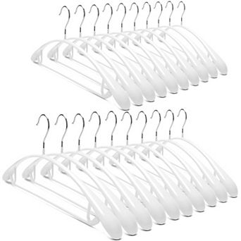 Non Slip PVC Coated Wide Shoulder Hangers for Sweaters Coats Suits