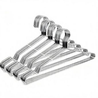 Stainless Steel Wire Coat Hangers 40 Pack Heavy Duty Ultra Thin Space Saving