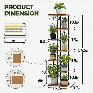 Plant Stand With Grow Light