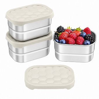 Stainless Steel Leak Proof Bento Box Portable Stackable Dishwasher Safe Food Container