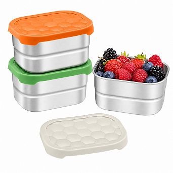 Stainless Steel Leak Proof Bento Box Portable Stackable Dishwasher Safe Food Container