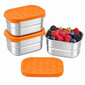 Stainless Steel Leak Proof Bento Box Portable Stackable Dishwasher Safe Food Container