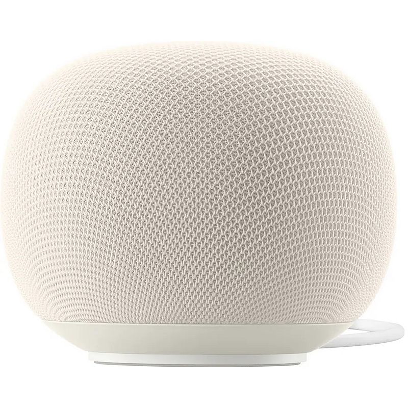 Google Home Speaker - Smart Speaker with 360 Degree Sound and Gemini For Home Voice Assistant - Porcelain