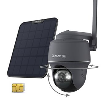 Reolink Go G440 4K 8MP Solar Outdoor Wireless Cellular 4G LTE Pan Tilt Security Camera