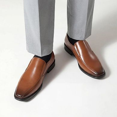 Men's Brown Slip-On Dress Shoes