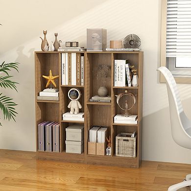 5 Cube Bookcase Floor Bookshelf With Anti Tip Kits