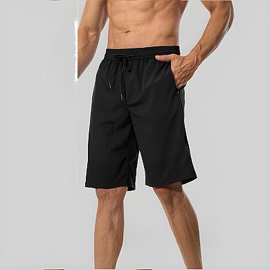 Men's Zipper Pocket Swim Trunks