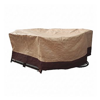Waterproof Patio Table Cover for Oval or Rectangle Outdoor Dining Tables