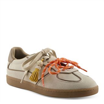 Patrizia Vesara Women's Lace-Up Sneakers With Tassel Detail