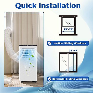 Portable Air Conditioner 10000 BTU 3 In 1 Floor AC Unit With Dehumidifier