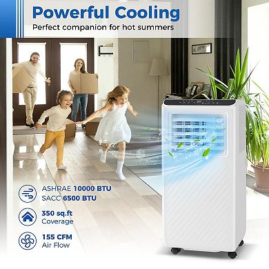 Portable Air Conditioner 10000 BTU 3 In 1 Floor AC Unit With Dehumidifier