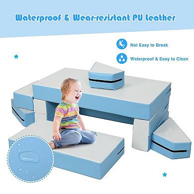 4 In 1 Foam Climber Playset for Toddlers Kids Soft Play Couch