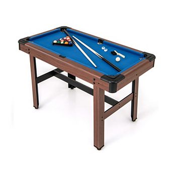 48 Inch Pool Table with Full Ball Set and Cue Sticks for Kids and Adults