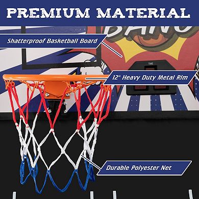 Dual Shot Basketball Arcade Game with Electronic Scoring and 8 Game Modes