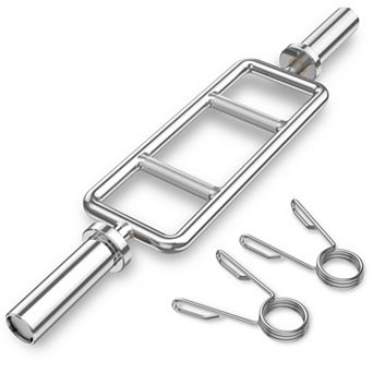 Olympic Triceps Bar 700 Lb Steel Weight Bar with Knurled Handles