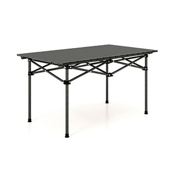 Aluminum Camping Table Foldable Picnic Table for 4 to 6 People