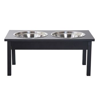 IFMALL Elevated Pet Feeder Stand with Removable Stainless Steel Bowls