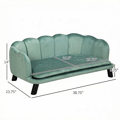 IFMALL Spacious Pet Sofa Bed with Decorative Backrest for Medium and Large Dogs